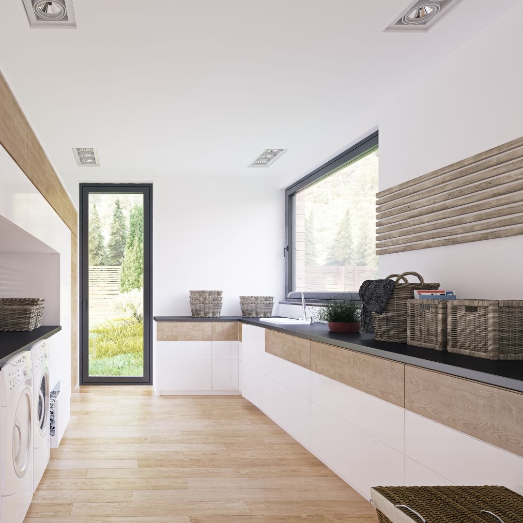 Iluminación en el lavadero