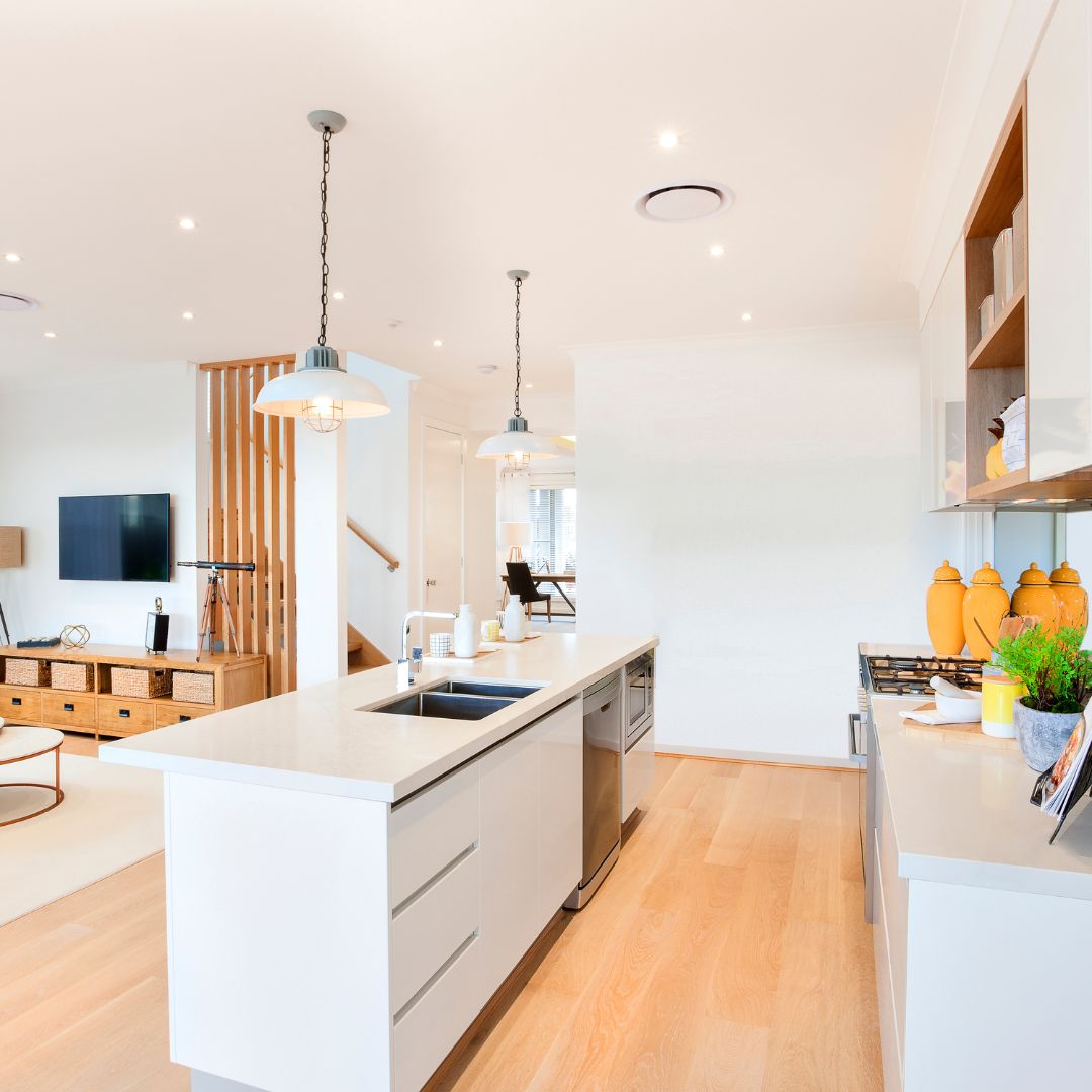 Cocina con barra americana