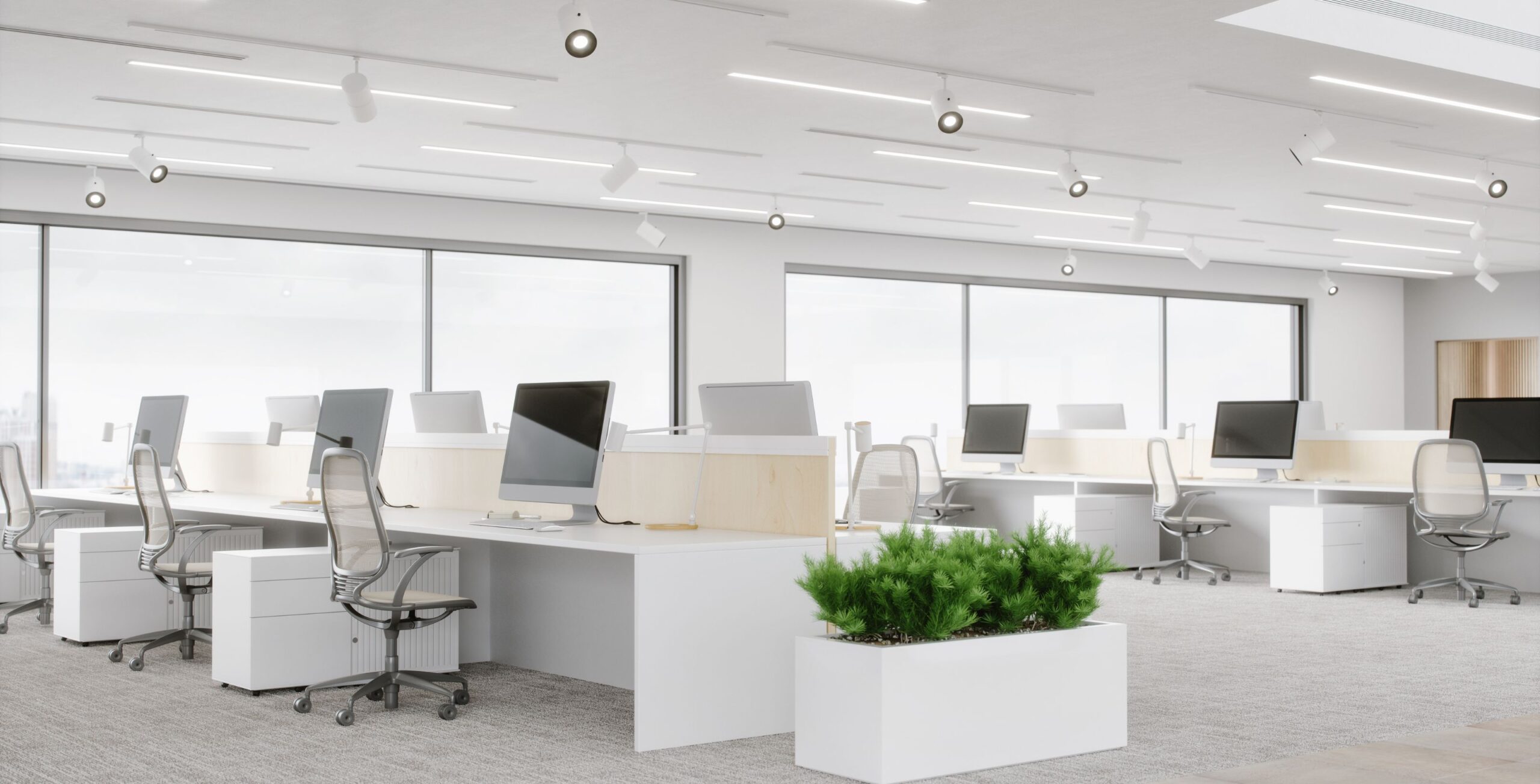 Oficinas de diseño moderno y minimalista