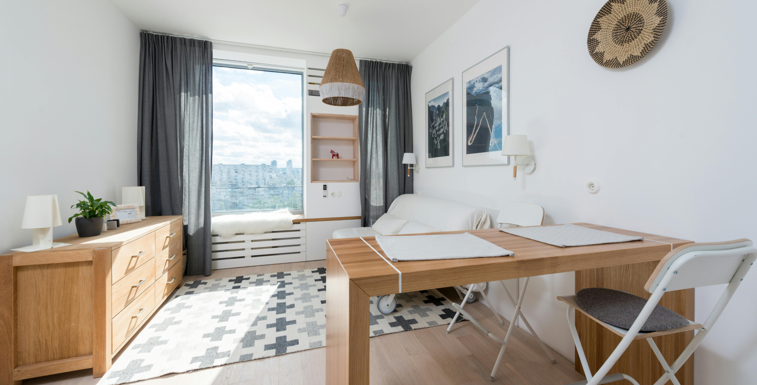 Art. decorar un piso pequeño_colores claros