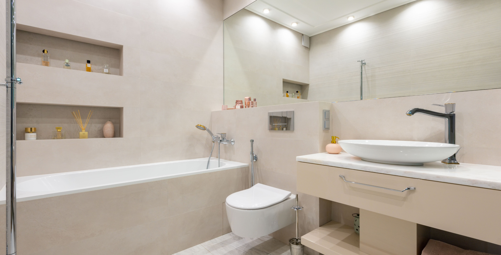 Hornacina en el baño: espacio, diseño y funcionalidad